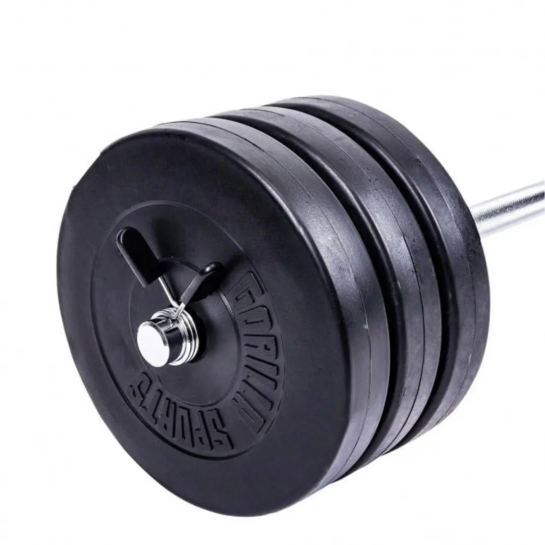 Gorilla Sports Halterset 38kg - 30mm - Zwart