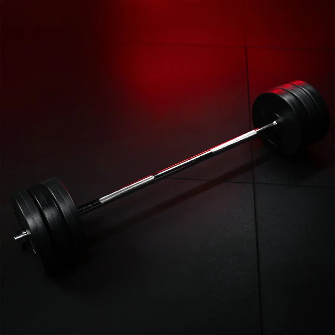 Gorilla Sports Halterset 38kg - 30mm - Zwart