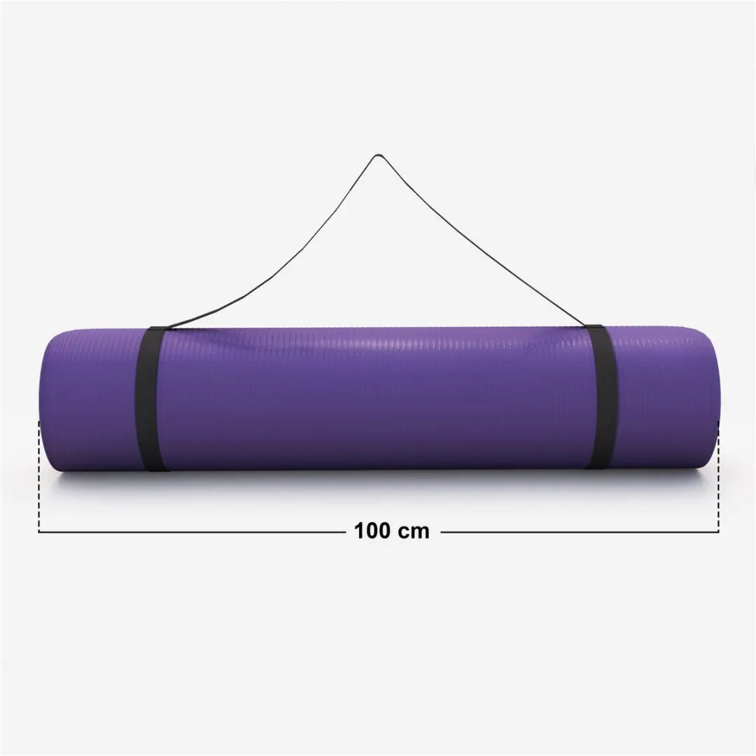 Gorilla Sports Yogamat Deluxe 190x100cm - Paars