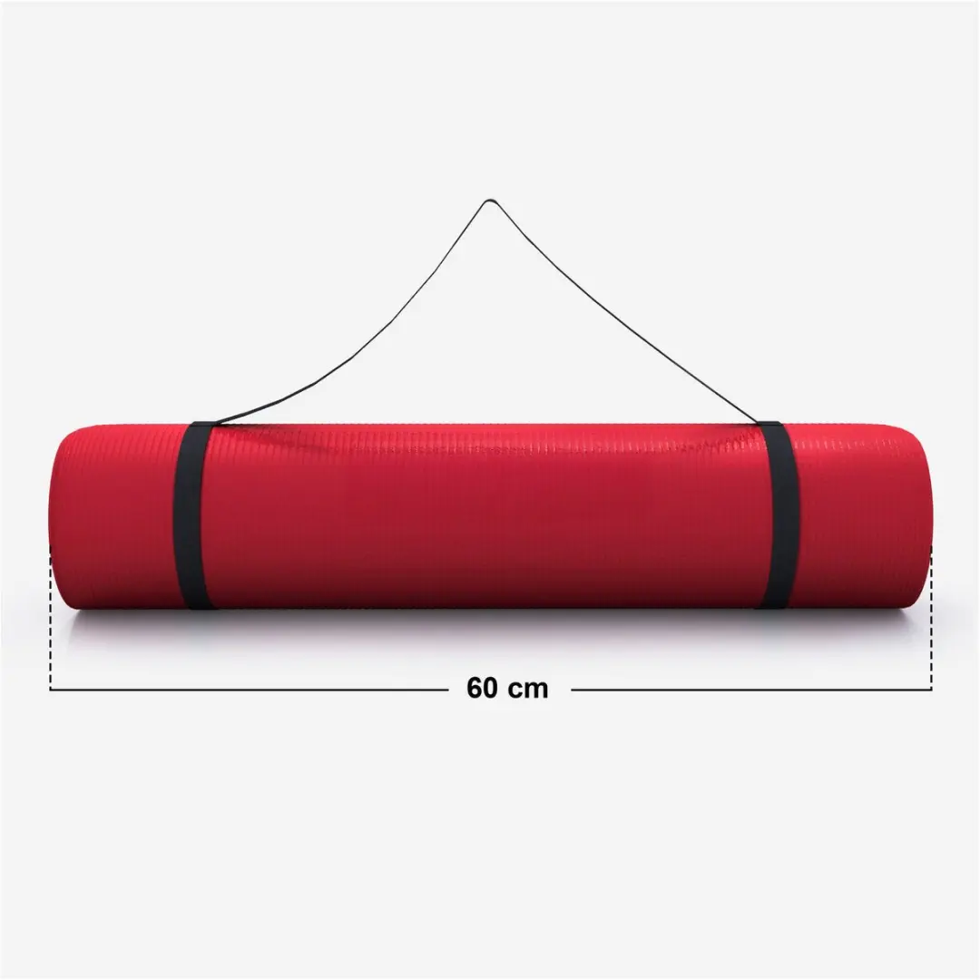 Gorilla Sports Yogamat Deluxe 190x60cm - Rood
