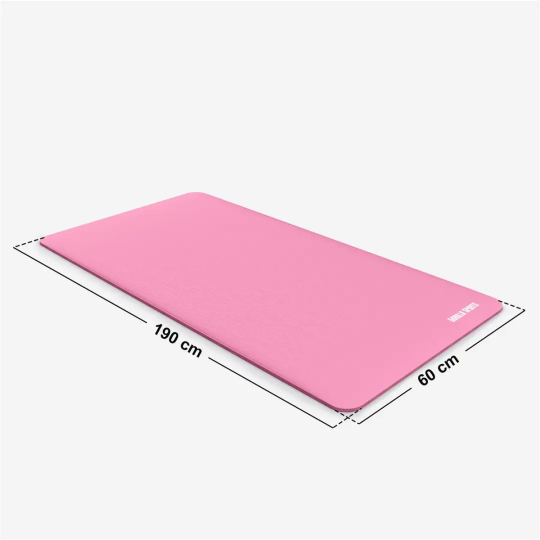 Gorilla Sports Yogamat Deluxe 190x60cm Roze