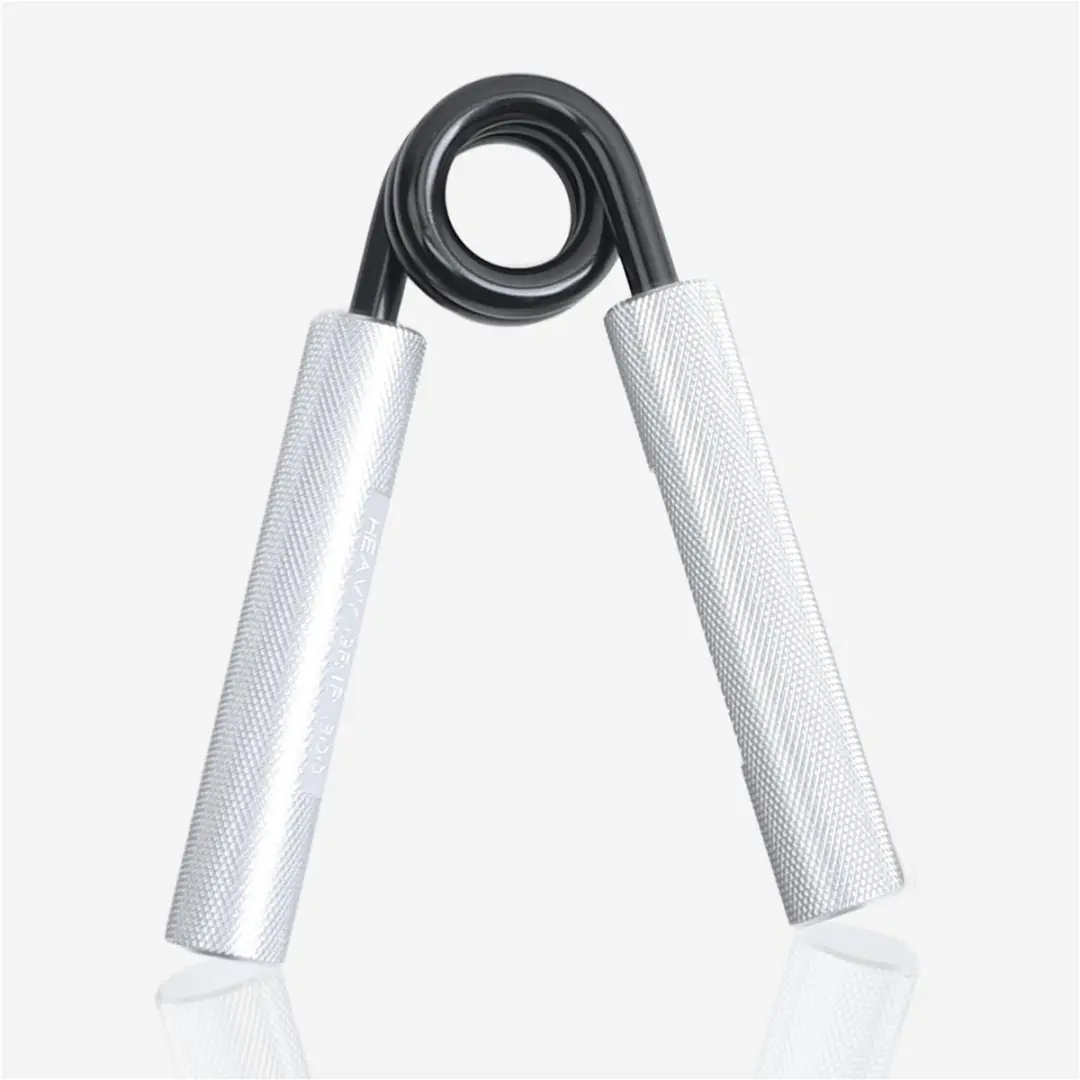 Gorilla Sports Knijphalter 135,9 kg - Aluminium Handknijper - Zilver
