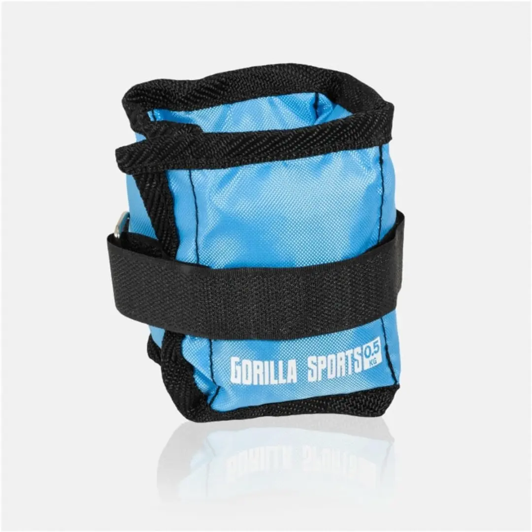 Gorilla Sports Enkelgewichten 1kg - 2x0,5kg - Blauw