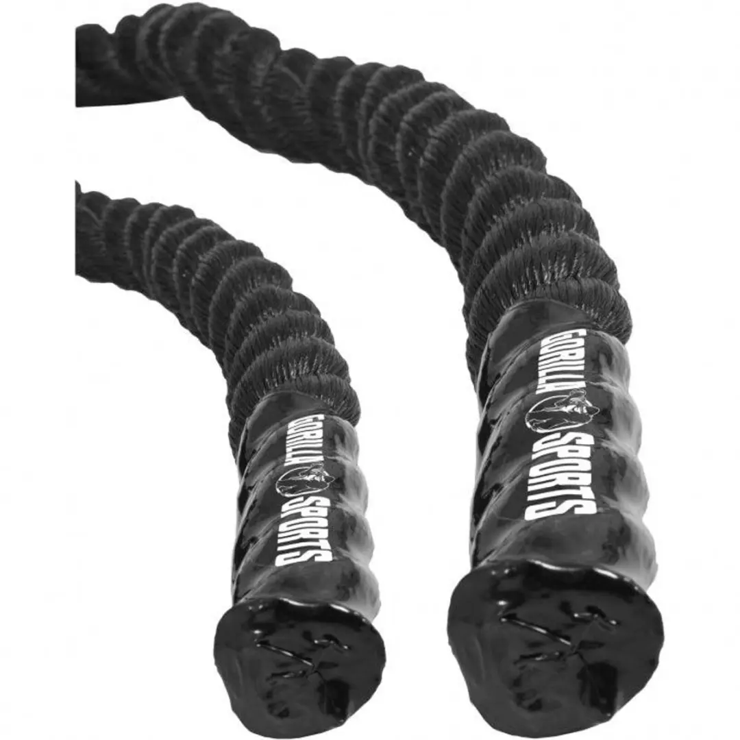 Gorilla Sports Power Rope 15m - Zwart