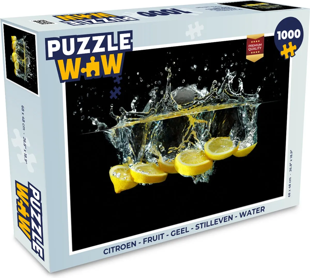 PuzzleWow Citroen Fruit Stilleven Legpuzzel 1000 Stuks - Multicolor