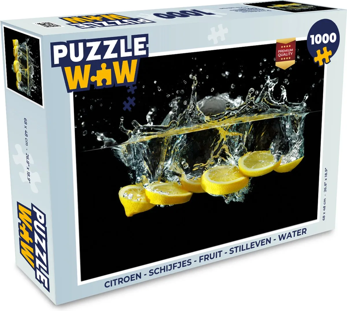 PuzzleWow Citroen Fruit Stilleven Legpuzzel 1000 Stuks - Multicolor