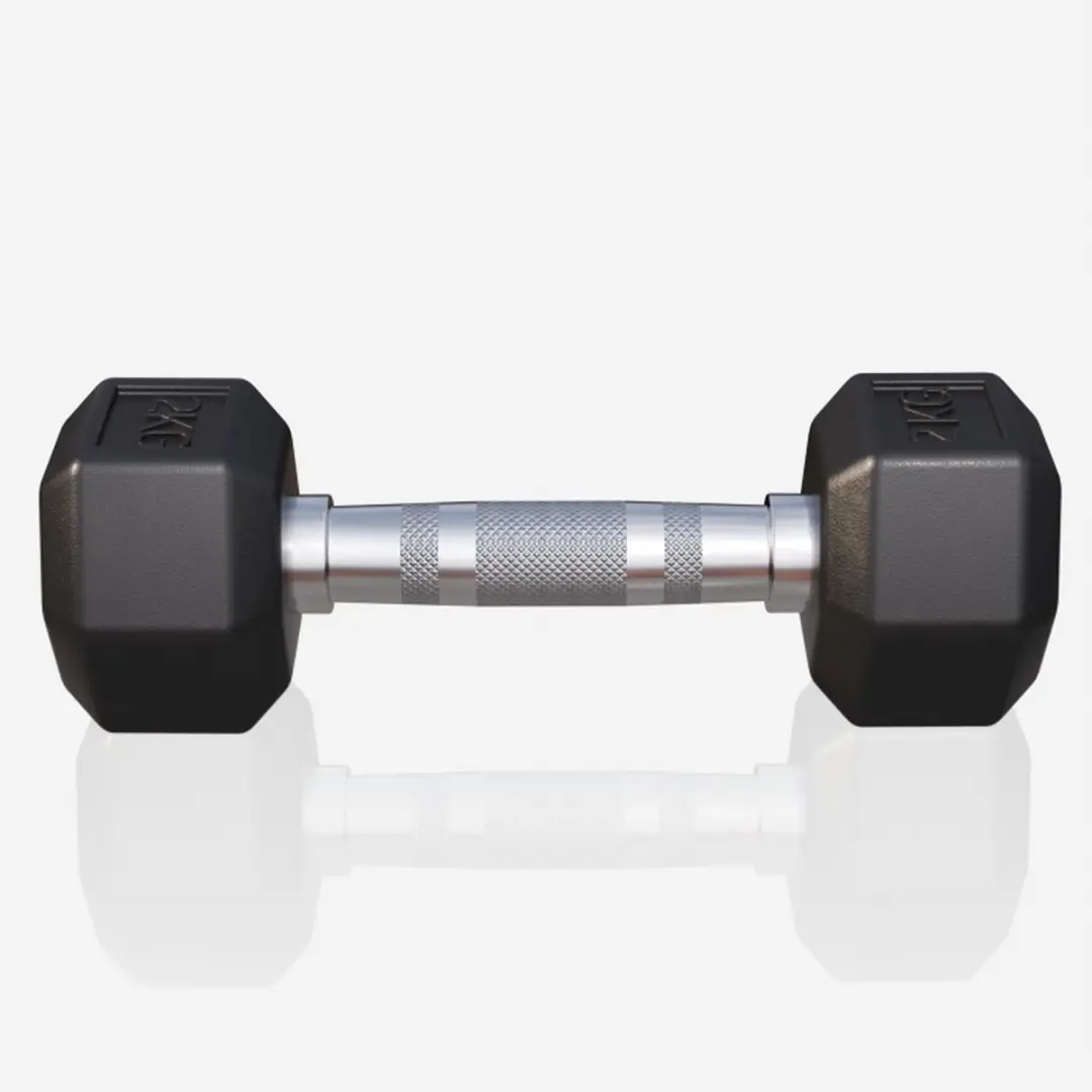 Gorilla Sports Dumbbell 2 kg - Gietijzer - Zwart