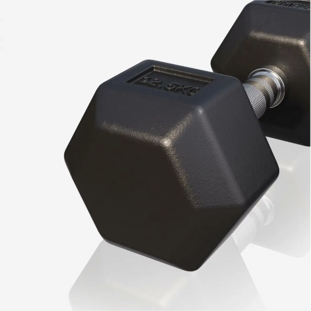 Gorilla Sports Dumbbell 12,5 kg - Gietijzer - Zwart