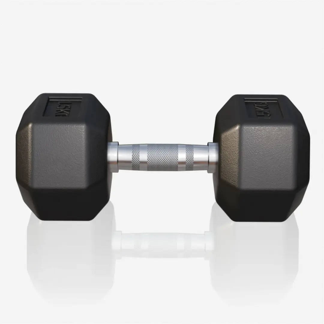 Gorilla Sports Dumbbell 15 kg - Gietijzer - Zwart