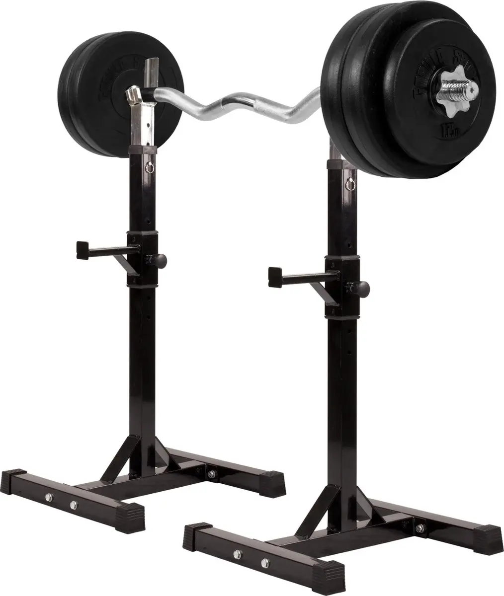 Gorilla Sports Squat Rek Halterset 35kg