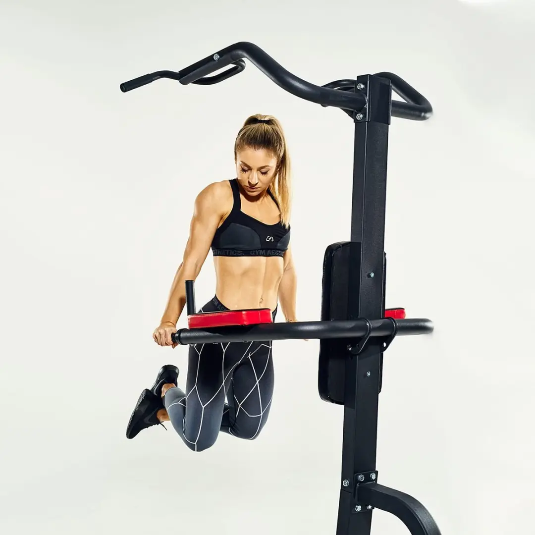 Gorilla Sports Power Tower 235cm - 120kg - Zwart