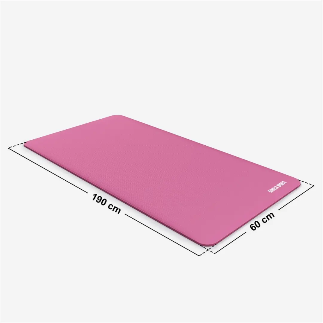 Gorilla Sports Yogamat Deluxe 190x60cm - 1,5cm - Fuchsia