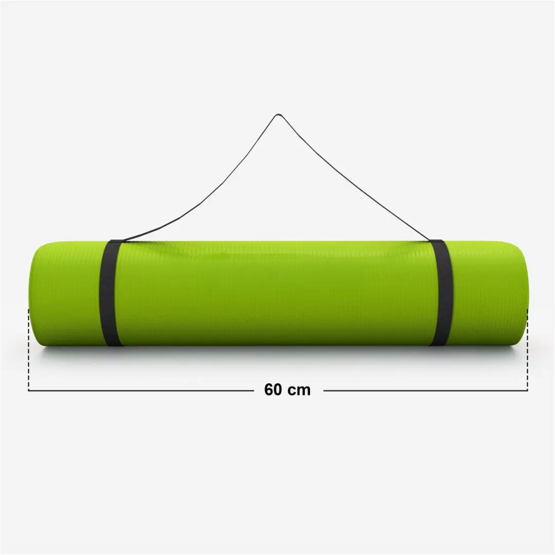 Gorilla Sports Yogamat Deluxe 190x60cm - Lime Groen