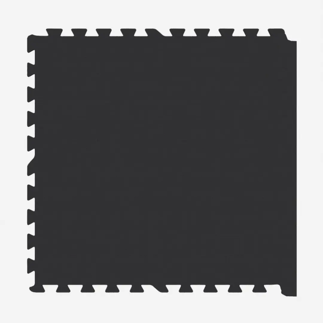 Gorilla Sports Vloermatten Puzzelmat - 6 Stuks + 12 Eindstukken - Zwart