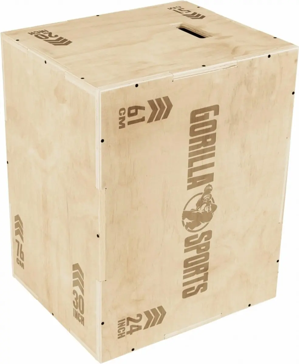 Gorilla Sports Plyobox 3-in-1 Hout - 61x51x76cm