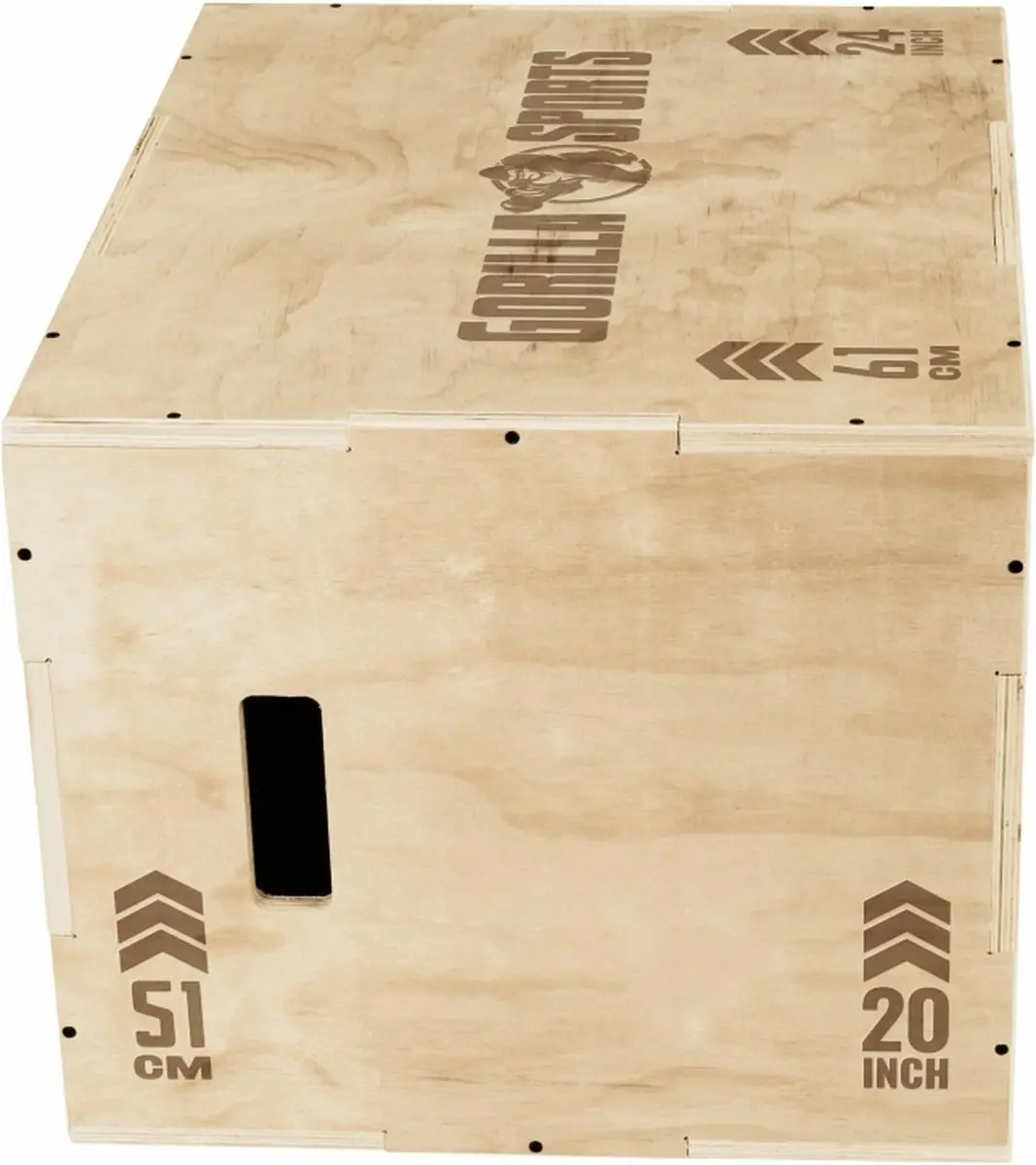 Gorilla Sports Plyobox 3-in-1 Hout - 61x51x76cm