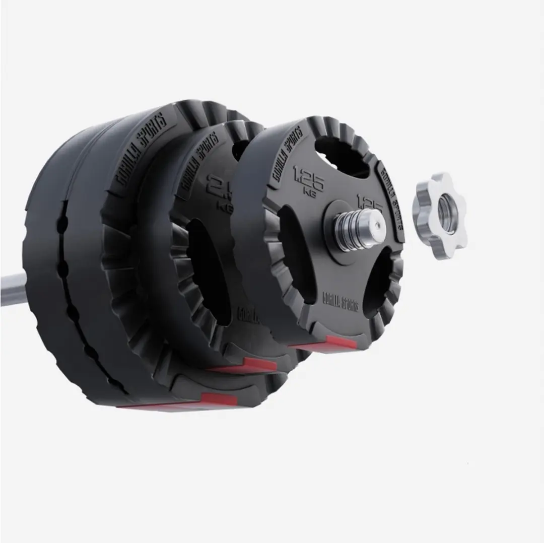 Gorilla Sports Halterschijven Set 27,5 kg - 8 Stuks - 30mm