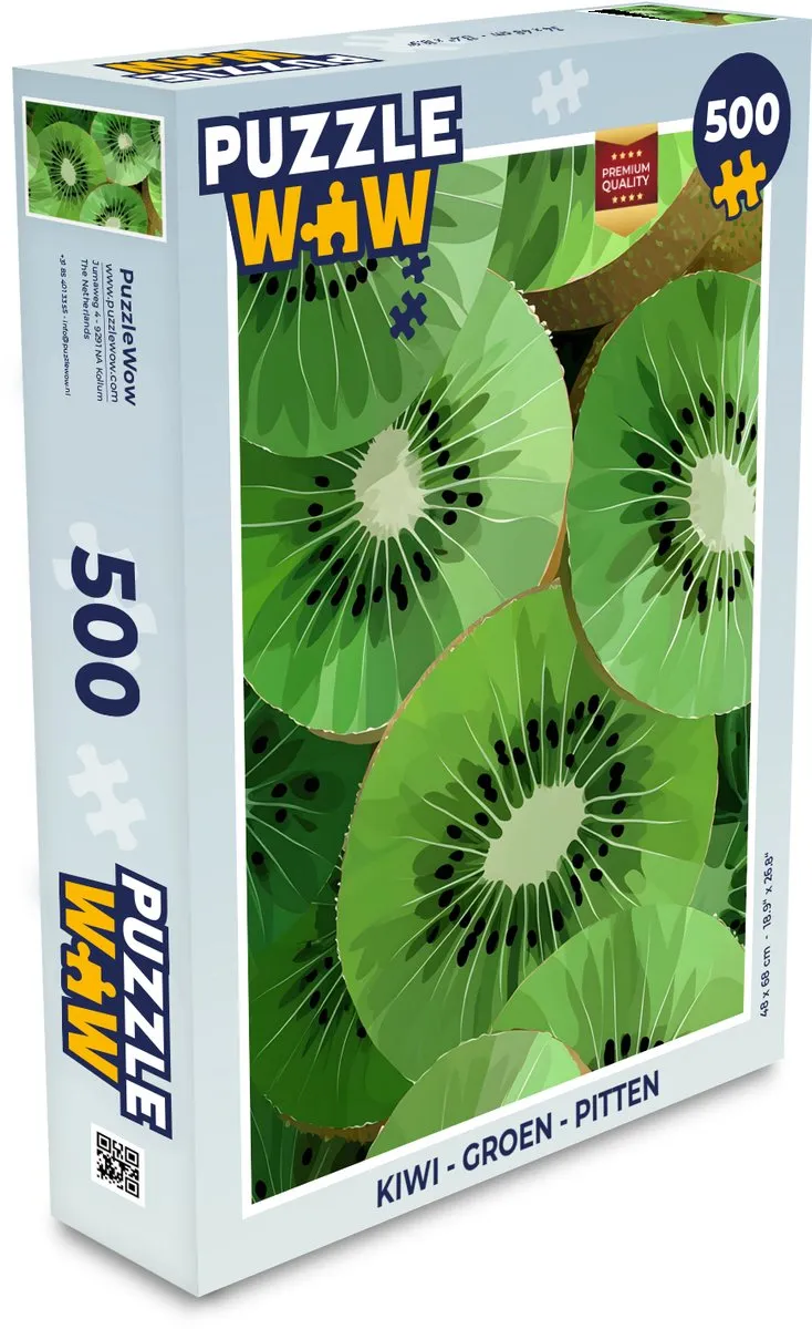 PuzzleWow Kiwi Legpuzzel 500 Stuks