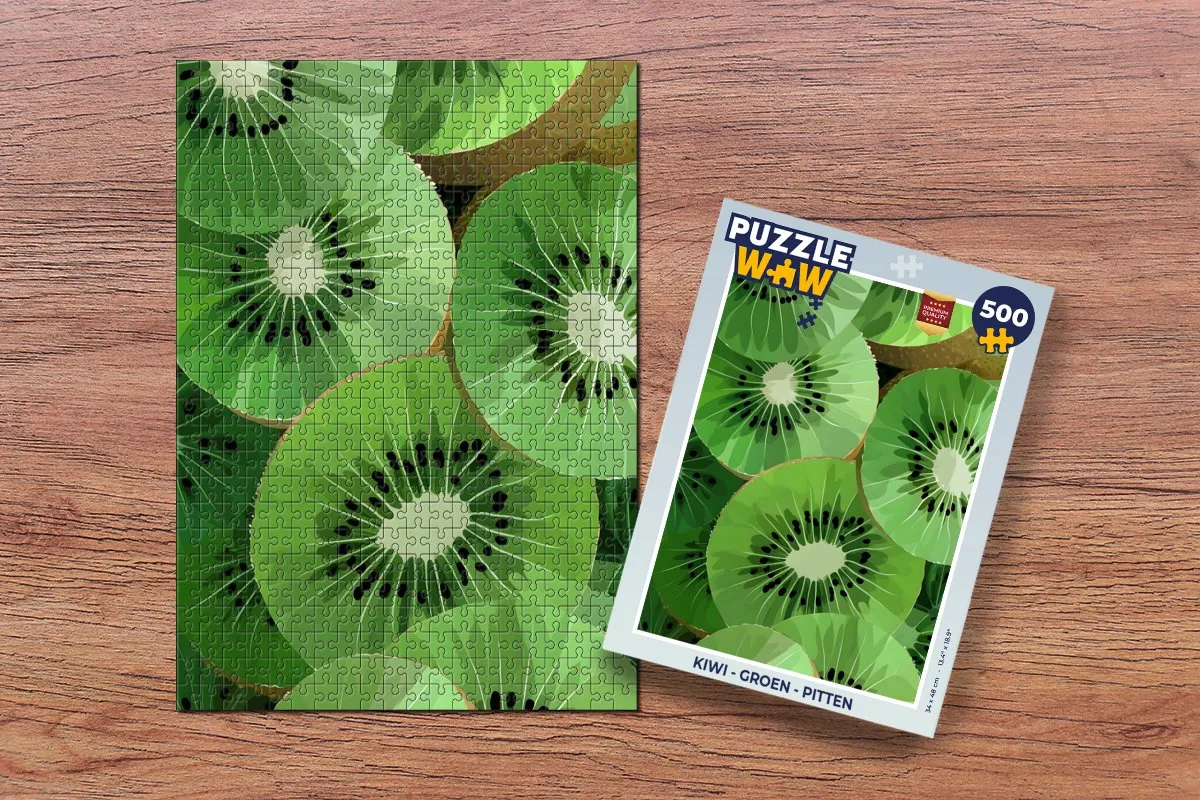 PuzzleWow Kiwi Legpuzzel 500 Stuks - Groen