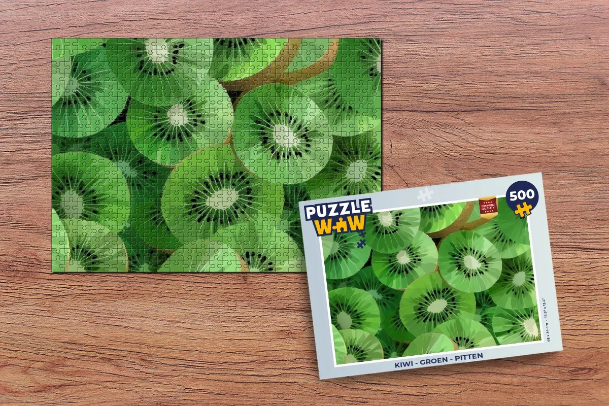 PuzzleWow Kiwi Legpuzzel 500 Stuks - Groen