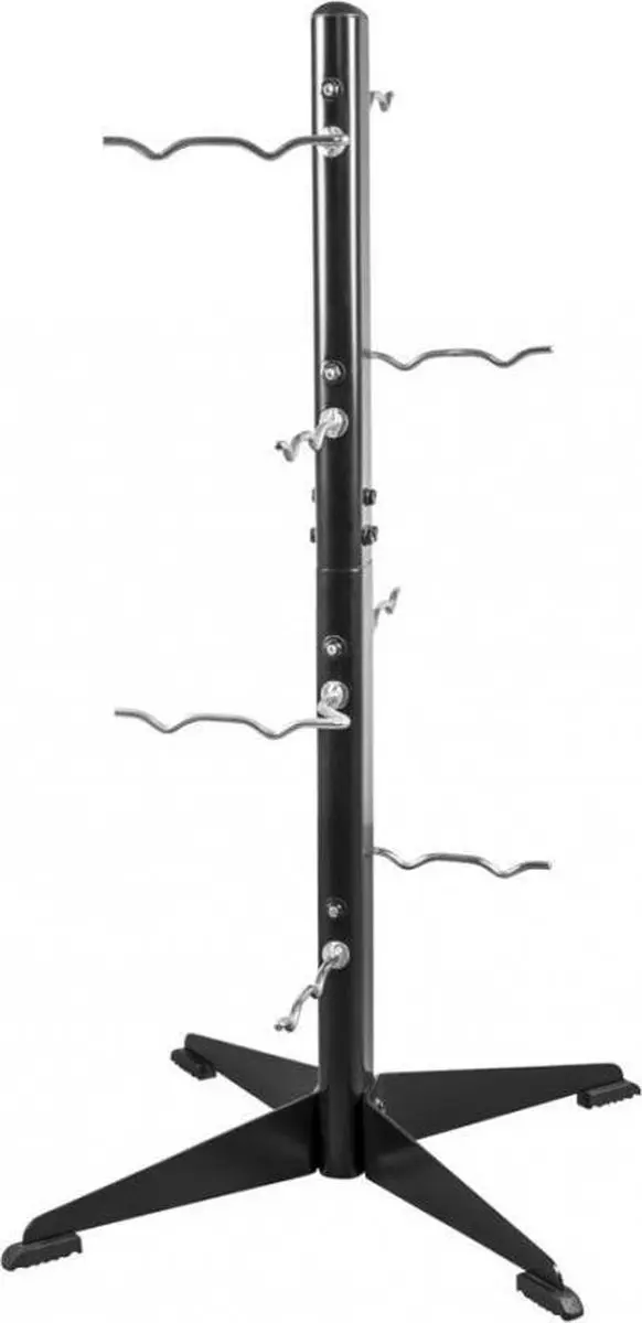 Gorilla Sports Trainingsgrepenrek 8 Houders - Zwart