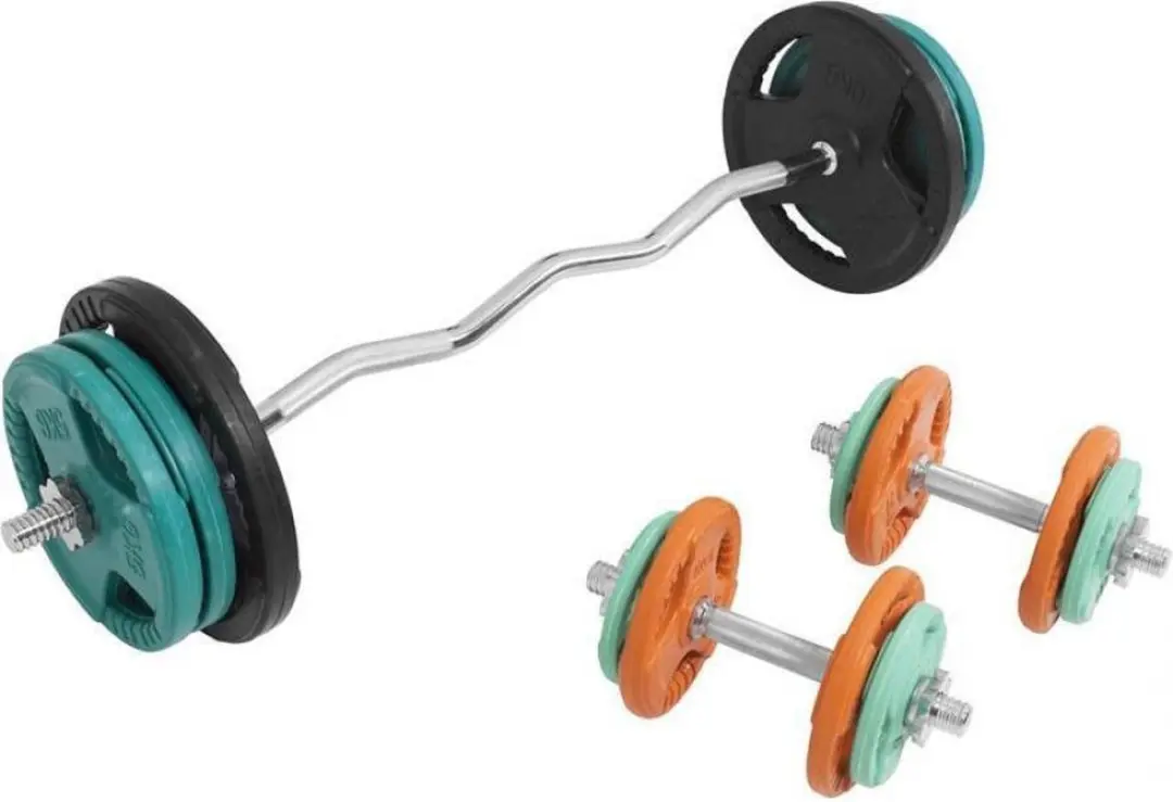 Gorilla Sports EZ-curlset 70kg