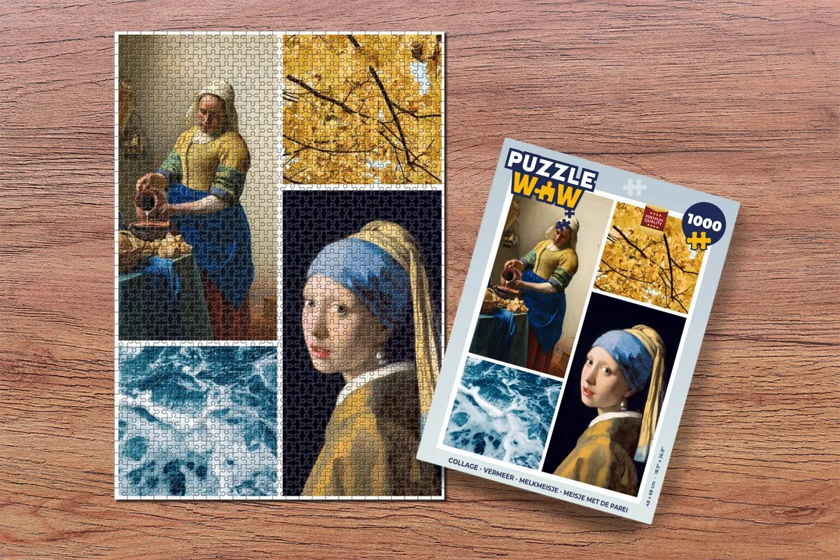 PuzzleWow Vermeer Melkmeisje Legpuzzel 1000 Stuks - Multicolor