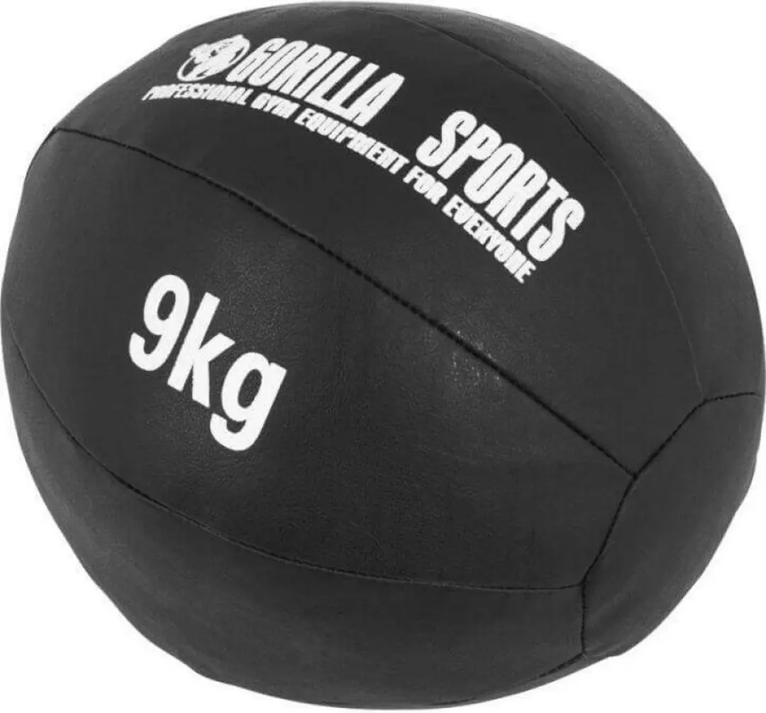 Gorilla Sports Medicijnbal 9 kg - Zwart
