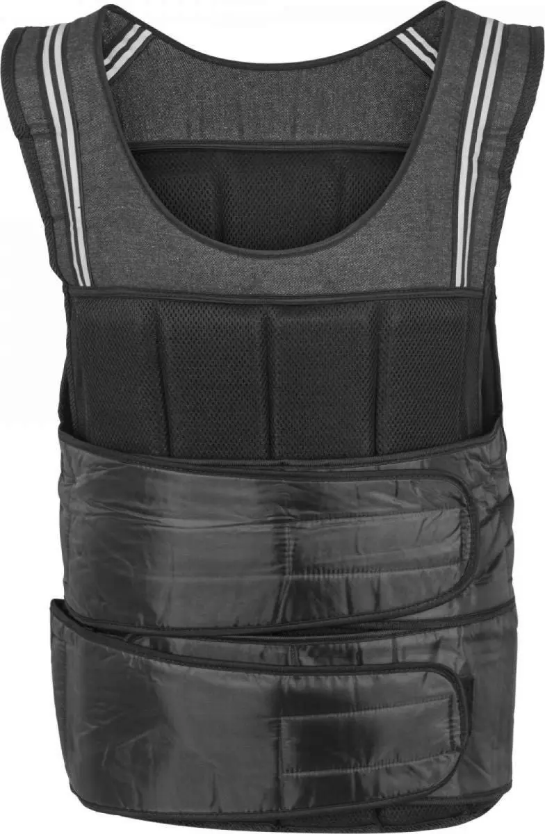Gorilla Sports Gewichtsvest 18kg - Zwart