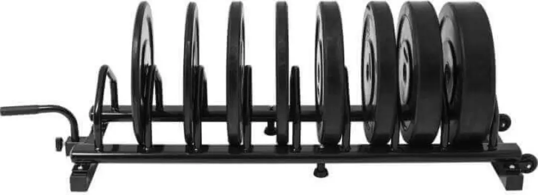 Gorilla Sports Halterschijvenrek 135cm - Zwart