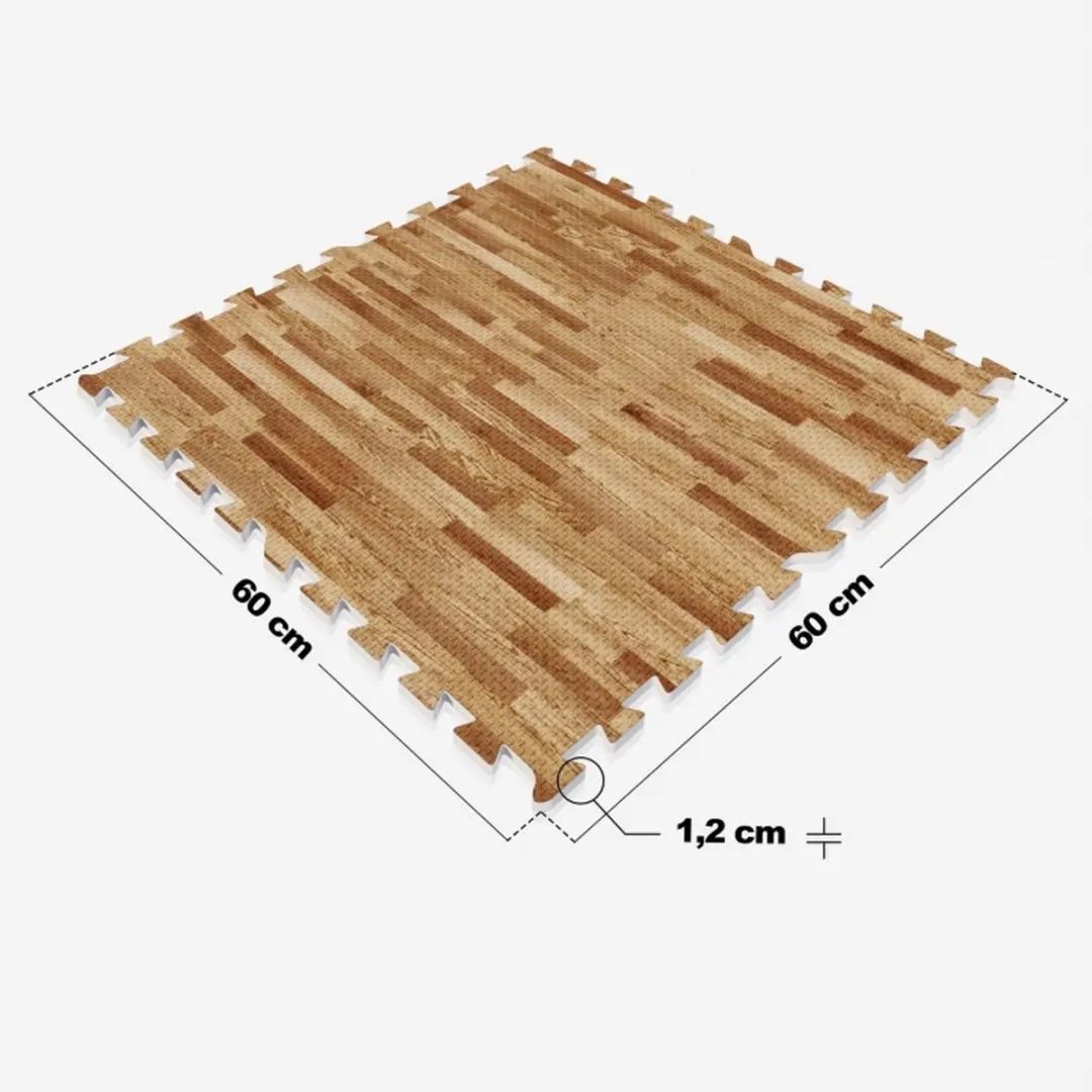 Gorilla Sports Vloermatten Lichte houtlook - 8 Stuks - 2,88 m2