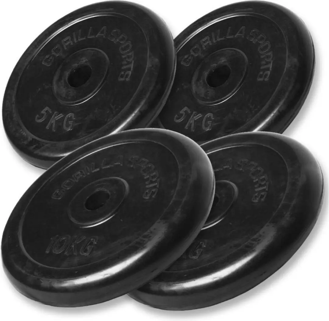 Gorilla Sports Halterschijven 30mm Set