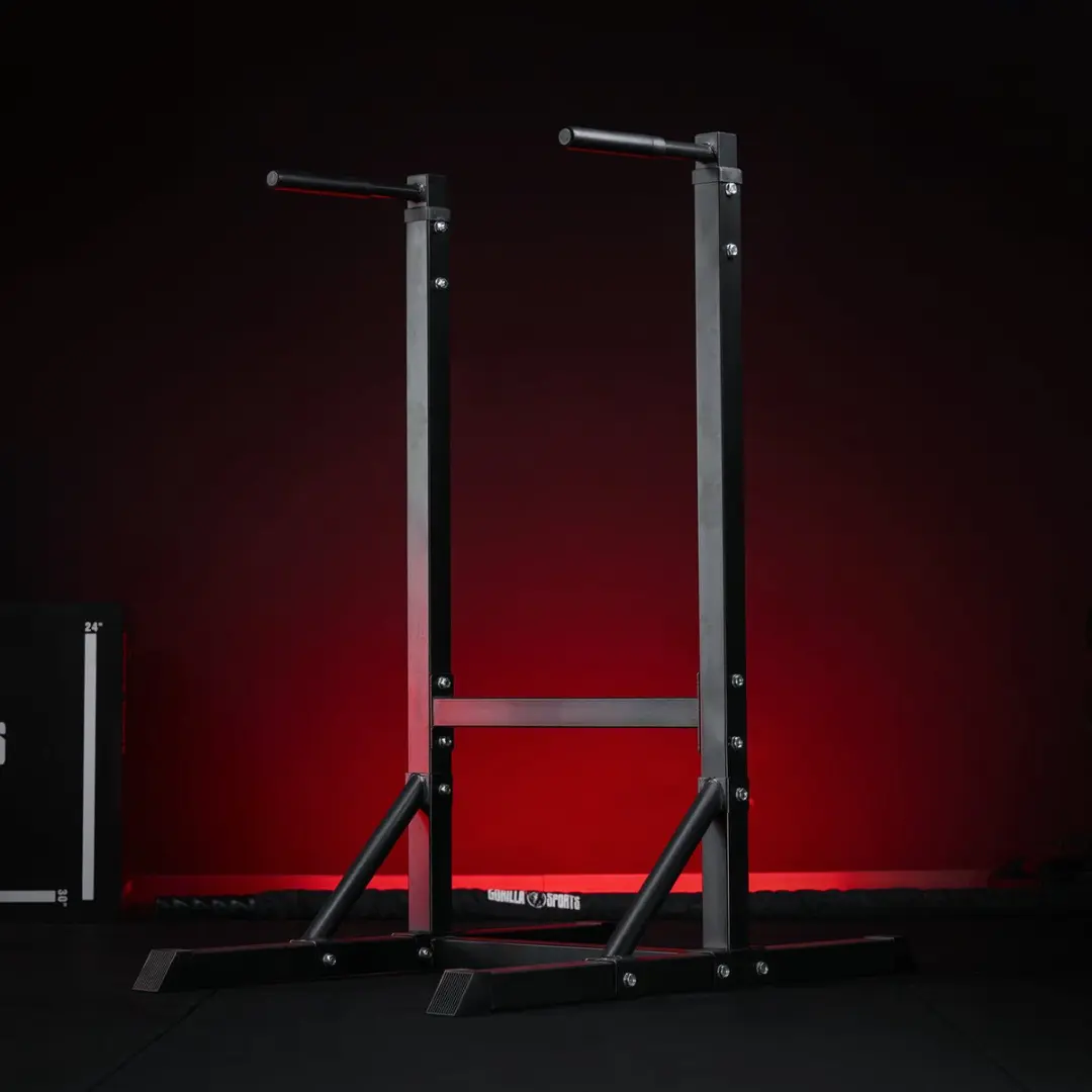 Gorilla Sports Dip Station - Zwart - 150 kg