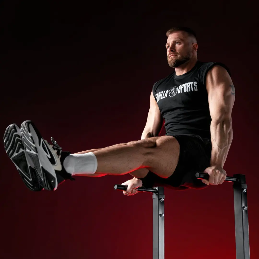Gorilla Sports Dip Station - Zwart - 150 kg