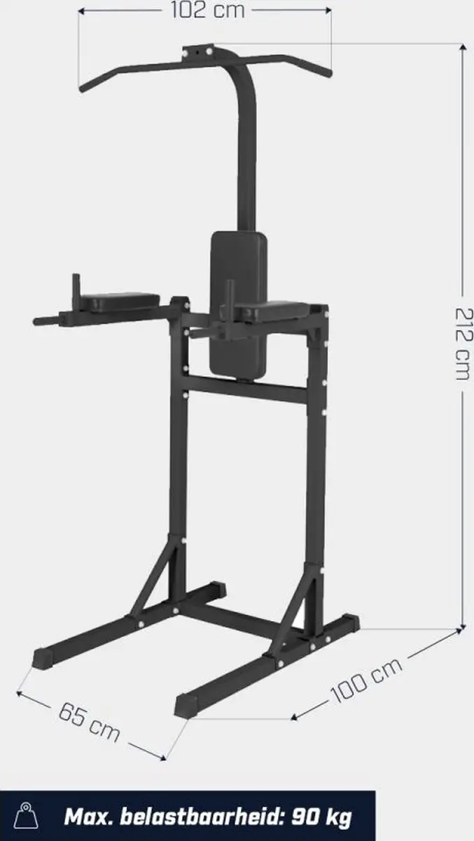 Gorilla Sports Krachtstation 100127-00019-0001 - Optrekstang & Dipsteunen - afbeelding 6 van 6