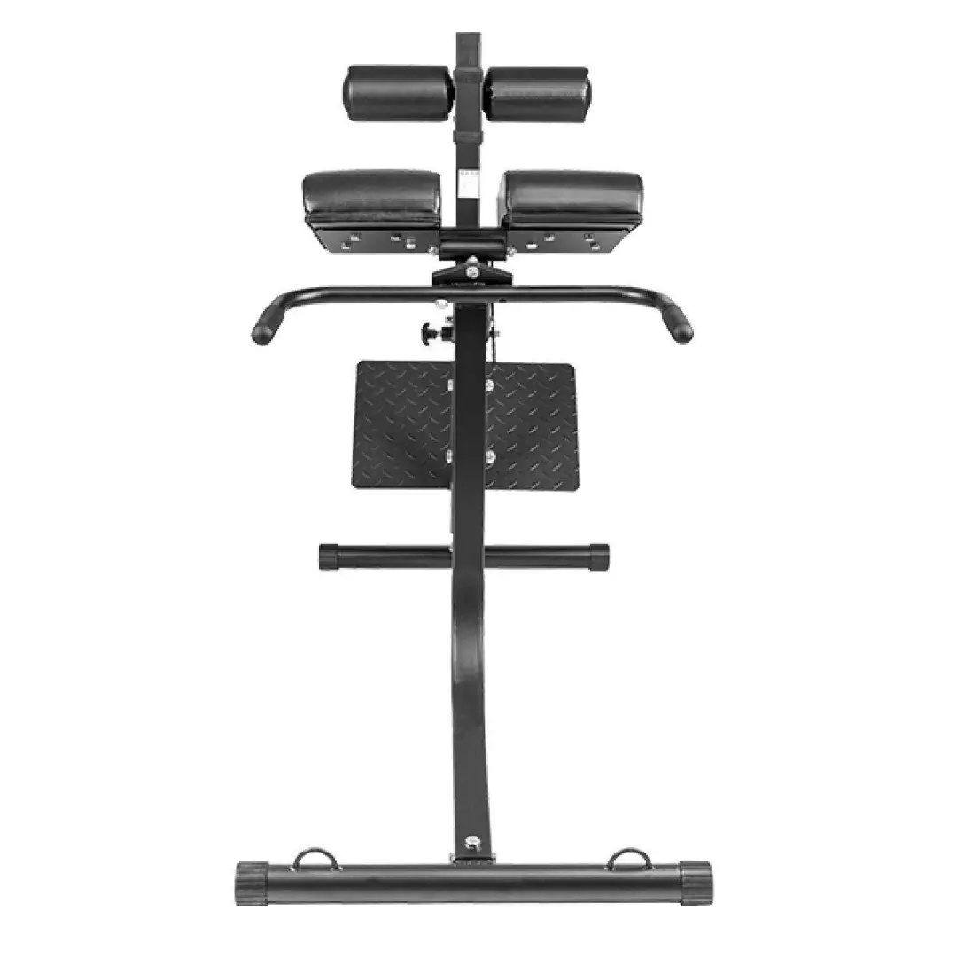 Gorilla Sports Rugtrainer - Inklapbaar 200kg - 21 standen - Zwart