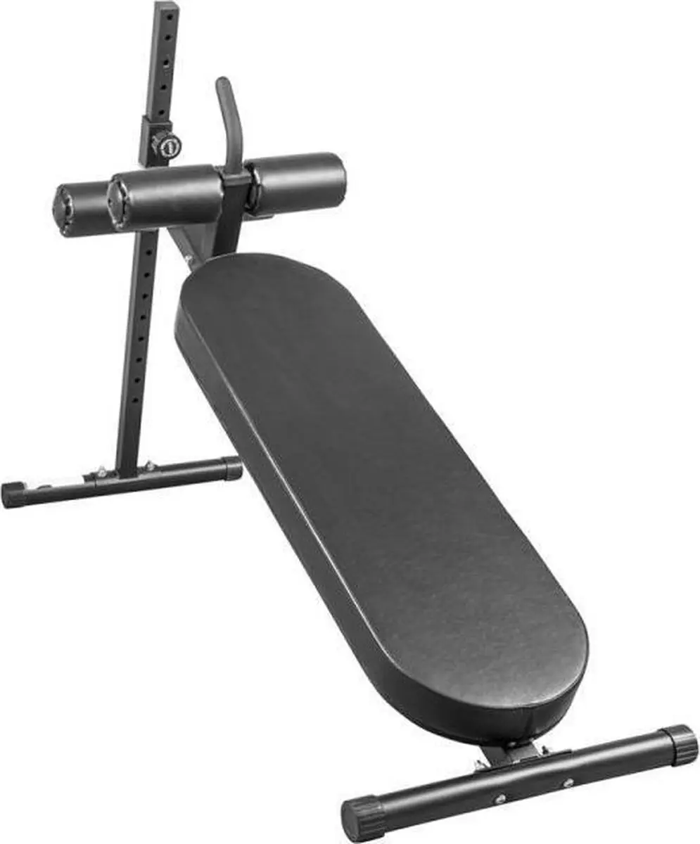 Gorilla Sports Sit Up Bank Pro - Buikspierbank - Verstelbaar - Zwart