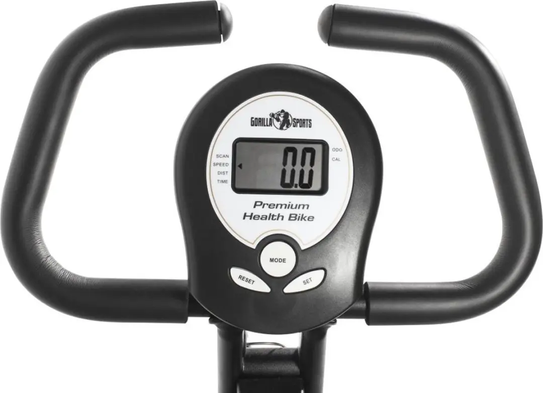Gorilla Sports X-frame Ergometer Fiets - 8 Niveaus - Zwart