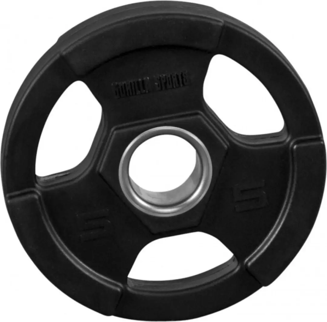 Gorilla Sports Halterschijf 5 kg - 50mm - Zwart