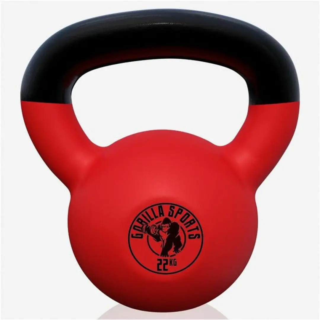 Gorilla Sports Kettlebell 22 kg - Rood