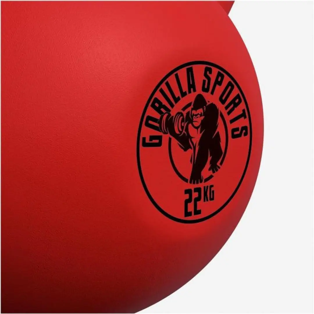 Gorilla Sports Kettlebell 22 kg - Rood