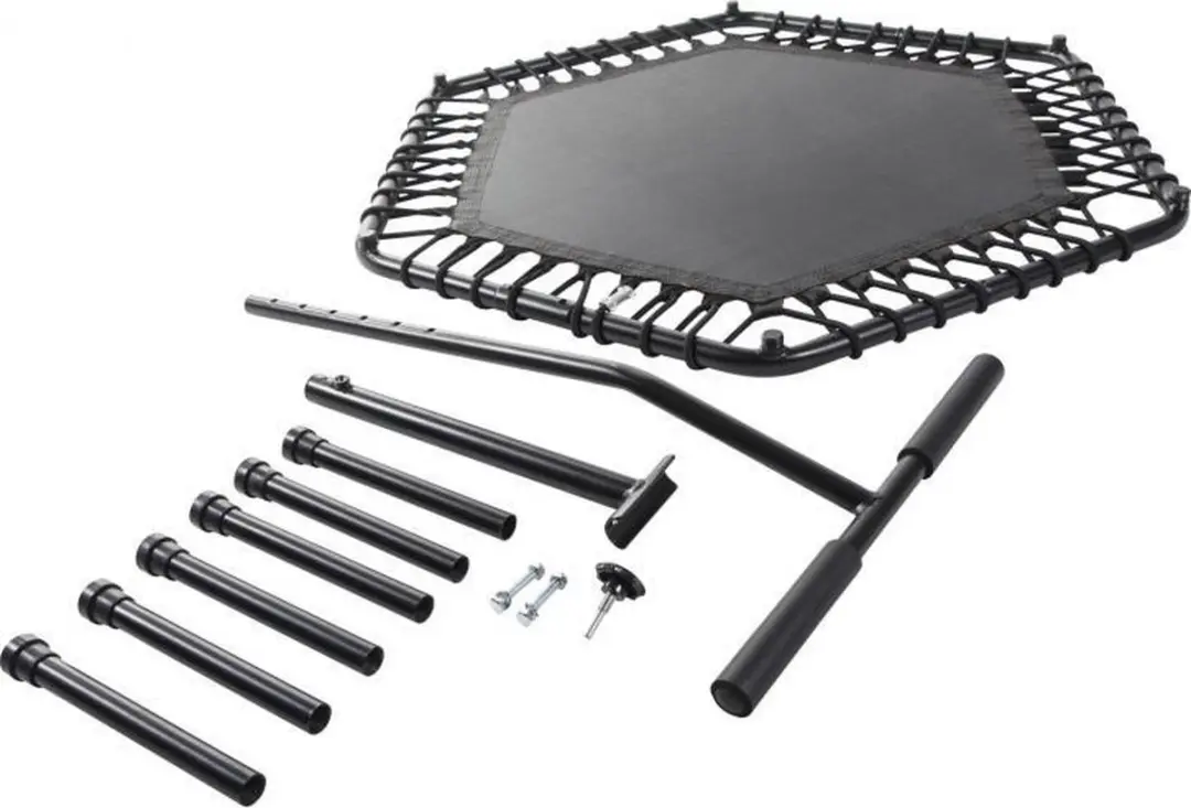 Gorilla Sports Fitness Trampoline 100cm - Oranje - Met verstelbaar handvat