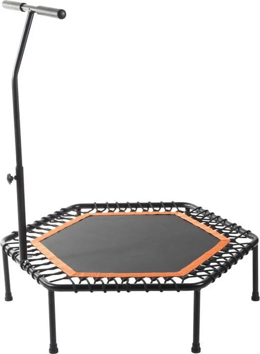 Gorilla Sports Fitness Trampoline 100cm - Oranje - Met verstelbaar handvat