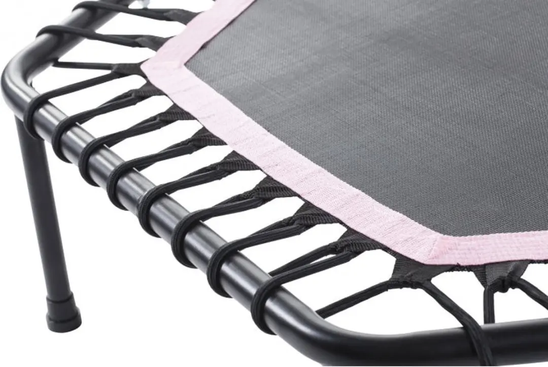Gorilla Sports Fitness Trampoline 100cm Roze - Met verstelbaar handvat