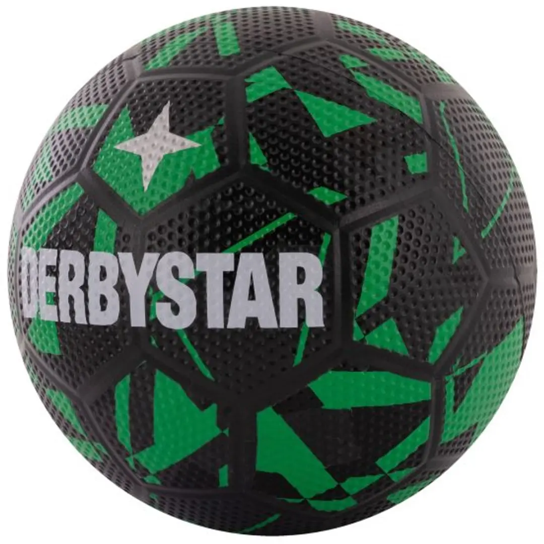 Derbystar Streetball Voetbal Maat 5 - Zwart/ Groen - afbeelding 6 van 6