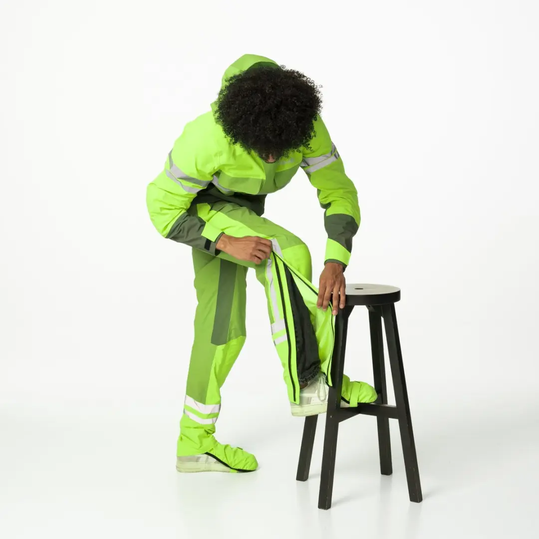 AGU Commuter Impact Regenbroek M - Neon Groen - Met Bescherming - afbeelding 5 van 6