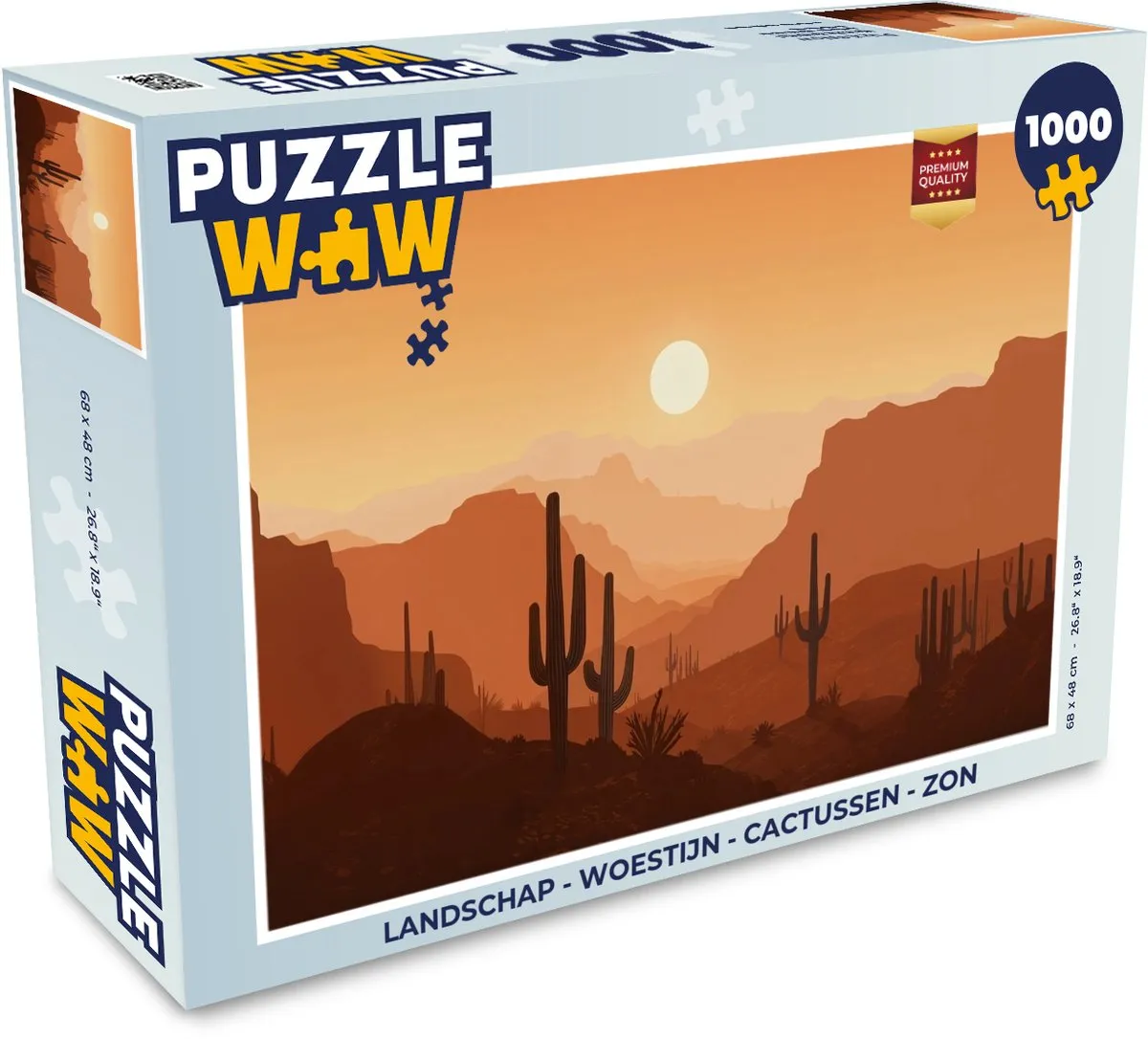PuzzleWow Woestijn Landschap Legpuzzel 1000 Stuks