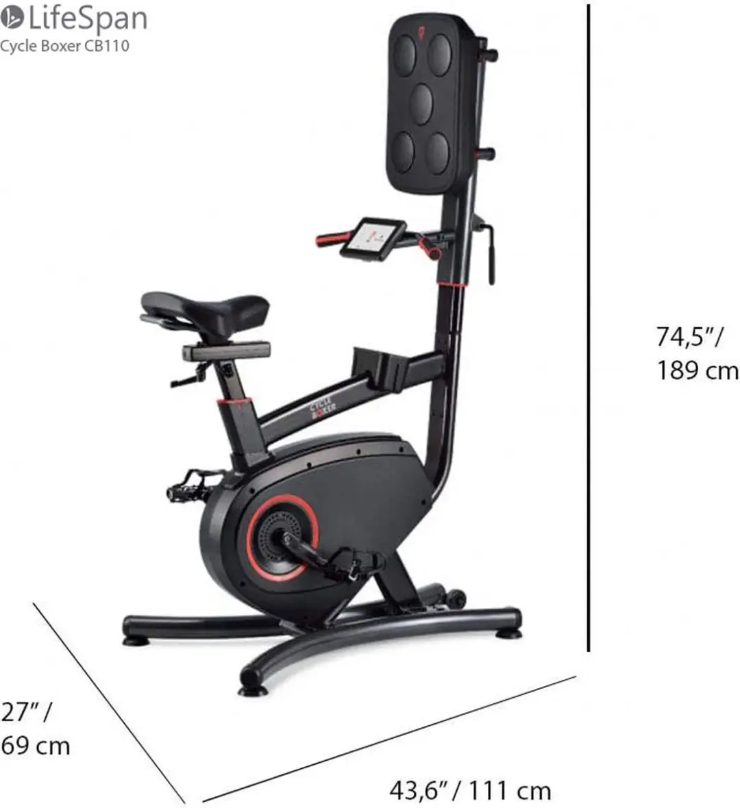 Lifespan Cycle Boxer CB110 Hometrainer - 16 Niveaus