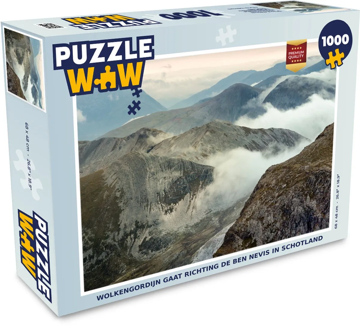 PuzzleWow Wolkengordijn Legpuzzel 1000 Stuks