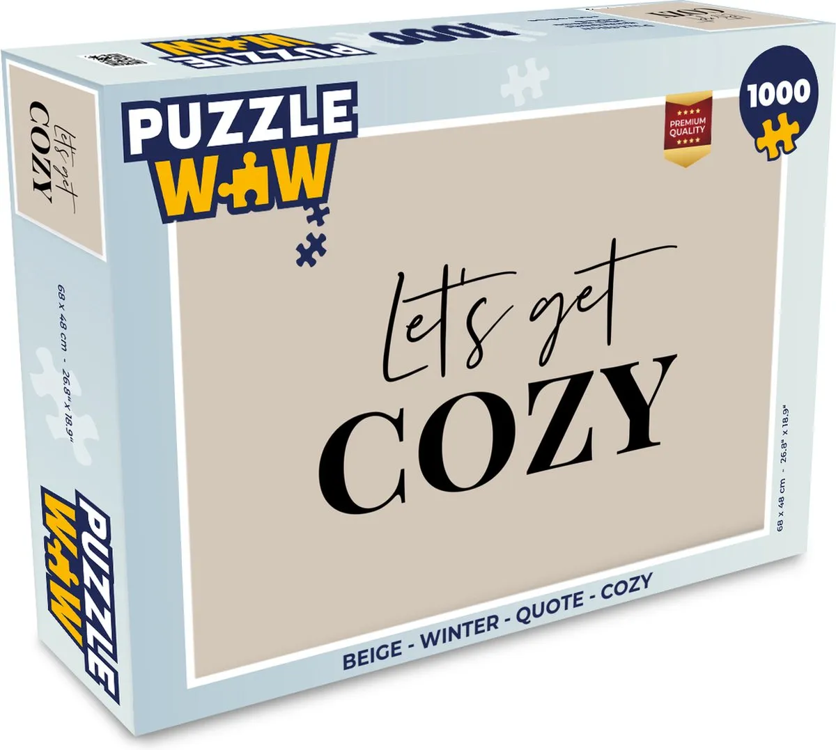 PuzzleWow Cozy Legpuzzel 1000 Stuks